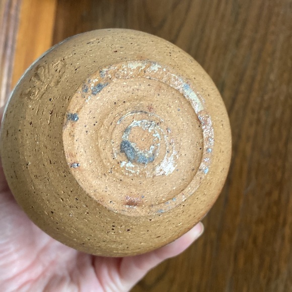 Studio Pottery Vase - Pink Wave Glaze - Singed - Stamped - Picture 6 of 6